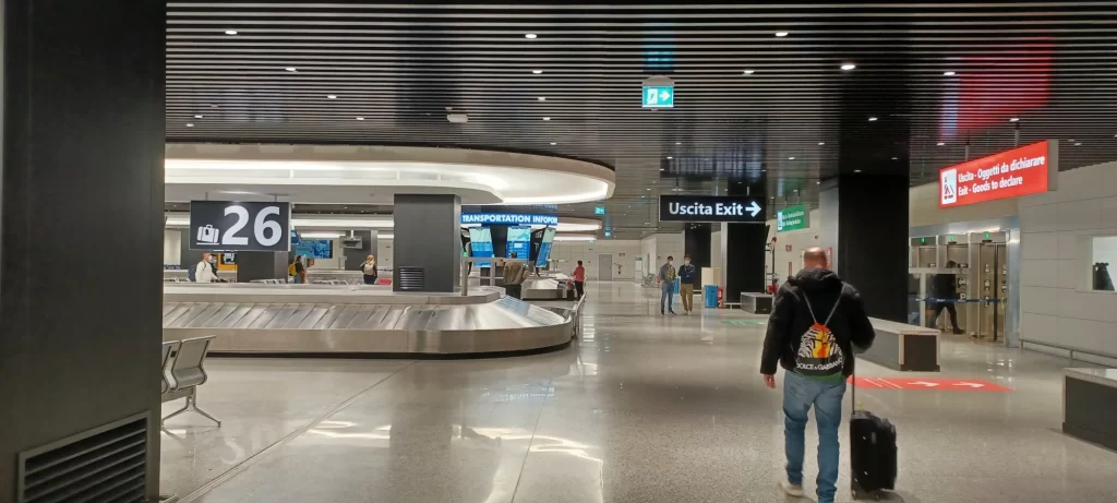 Llegadas aeropuerto Fiumicino Roma